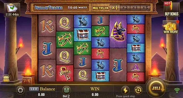 Khám Phá Slot Pharaoh Treasure JILI và RTP